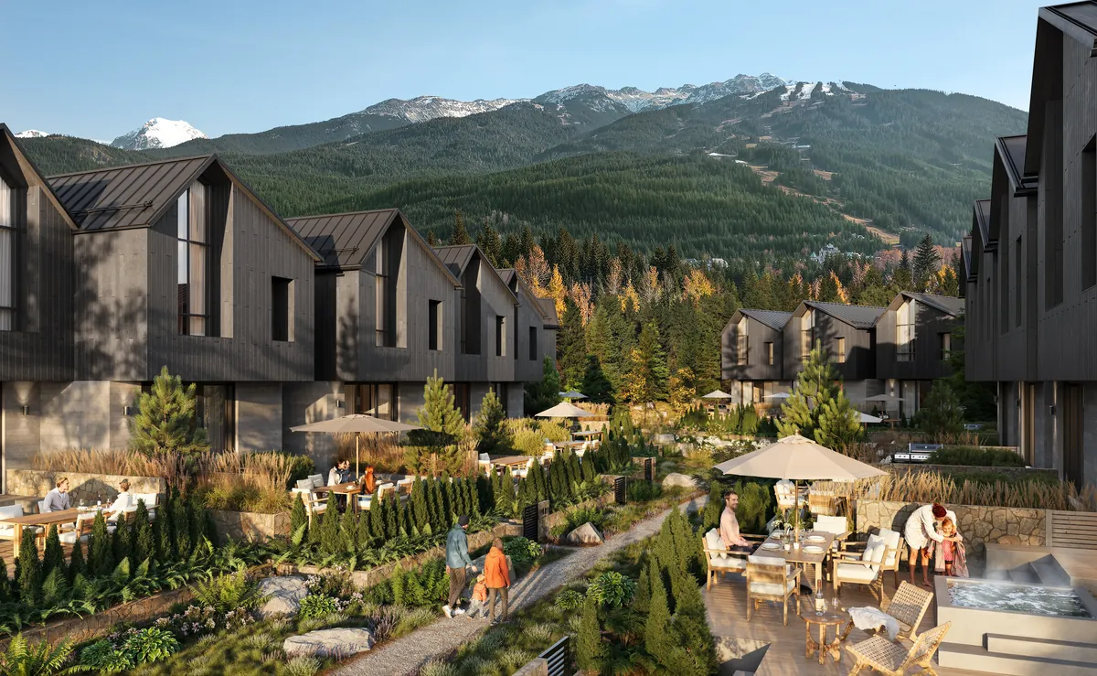 Developer rendering of townhomes at Northlands